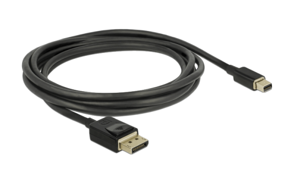 Delock Mini DisplayPort zu DisplayPort Kabel 8K 60Hz 2m DP1.4 84928