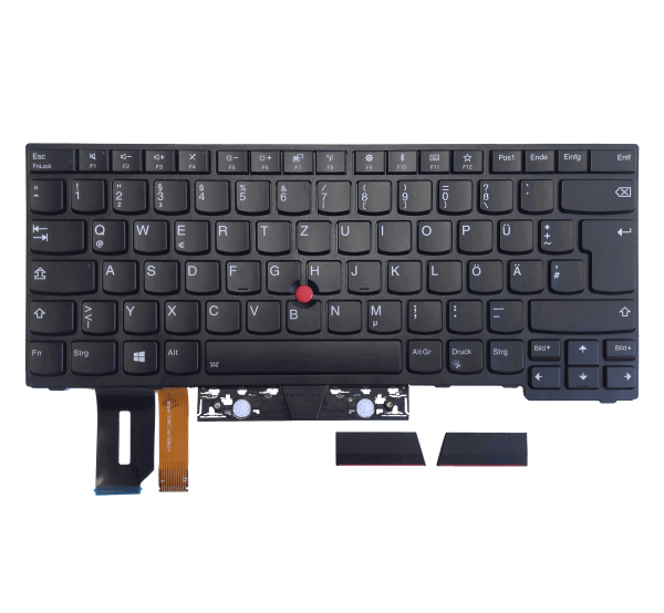 Lenovo ThinkPad T490 Tastatur Keyboard Deutsch German 01YP452 Schwarz Backlight