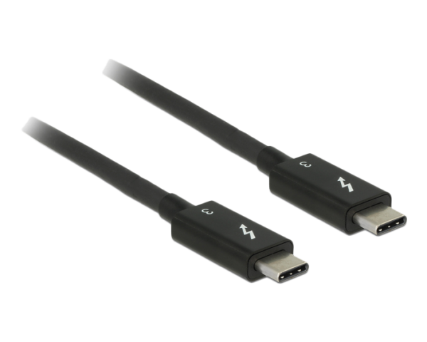Delock Thunderbolt™ 3 (40Gb/s) USB-C™ Kabel 0.5m Schwarz 84844