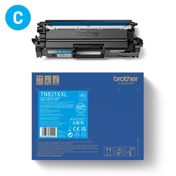 Brother Laser Toner TN-821XXLC Cyan | wunderow IT GmbH | lap4worx.de