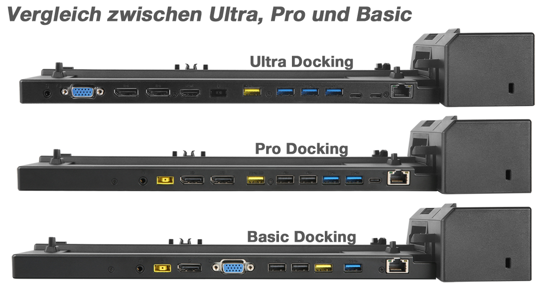 Lenovo ThinkPad Ultra Docking vs. Pro Docking