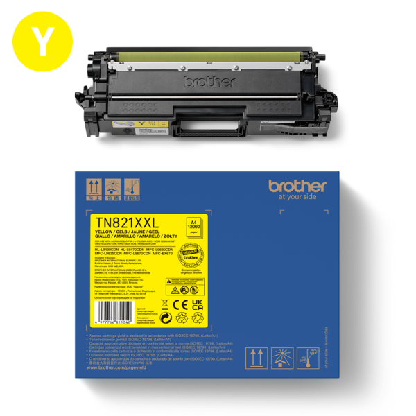 Brother Laser Toner TN-821XXLY Gelb | wunderow IT GmbH | lap4worx.de